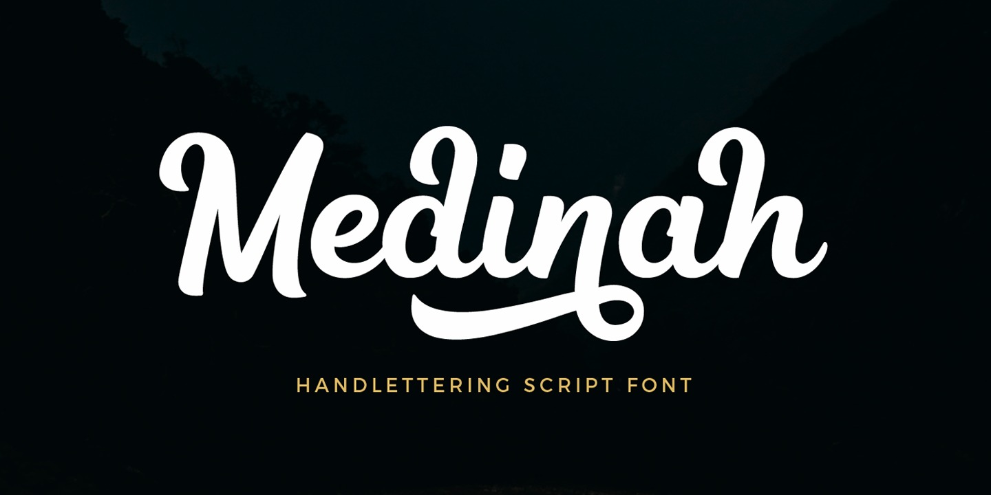Medinah Regular Font preview